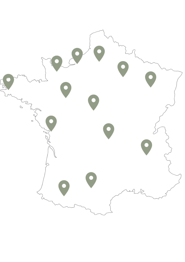 Carte des villes VDI Thé Tip Top